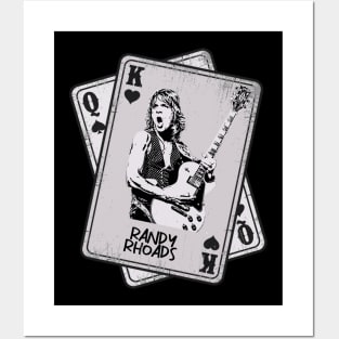 Retro Randy Rhoads 80s Card Style Posters and Art